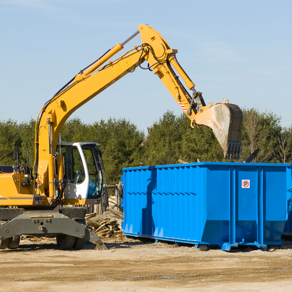 can i choose the location where the residential dumpster will be placed in Glenoma